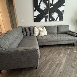 Ashley Sofa And Right-Arm Facing Chaise Lounger