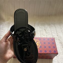 Black Tory Burch Miller Sandals 