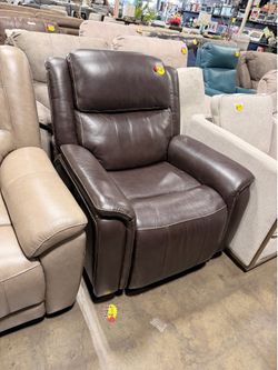 Leather Reclining Living Room Chair