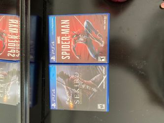 Ps4 games (sekiro, spiderman)