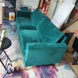 Green Velvet Couch