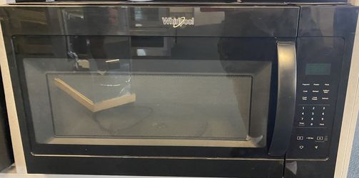 Black Whirlpool Over The Range Microwave (8-0016)