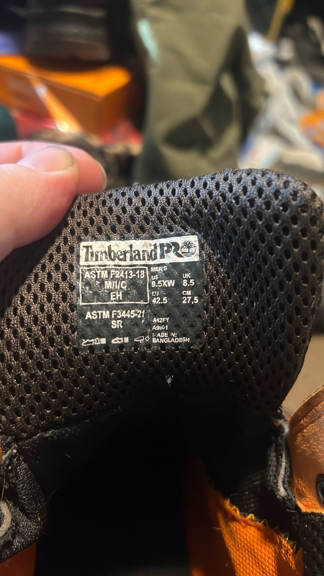 timberland pro leather work boots!