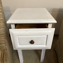 White Side Table 