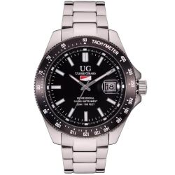 Ulysse Girard 42mm Case Sport Diver Watch Black Dial Watch