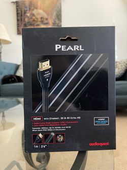 Audioquest Pearl High Speed HDMI with Ethernet 3D & 4K Cable 1M / 3Feet