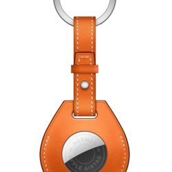 AirTag Hermès Key Ring Orange Color United Box