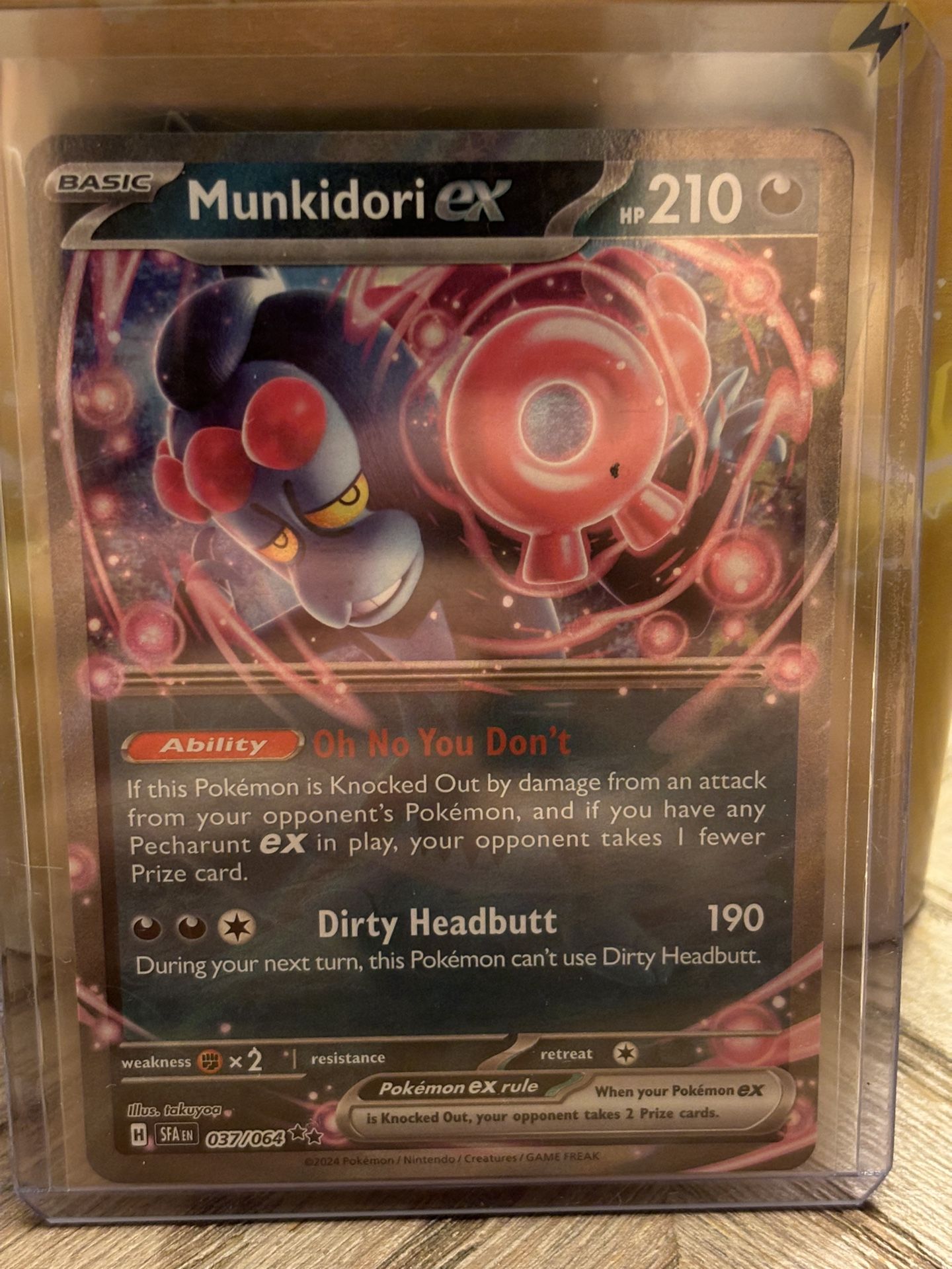 Munkidori EX 037/064 Double Rare Shrouded Fable Pokemon TCG