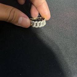 14k Cuban Link Ring
