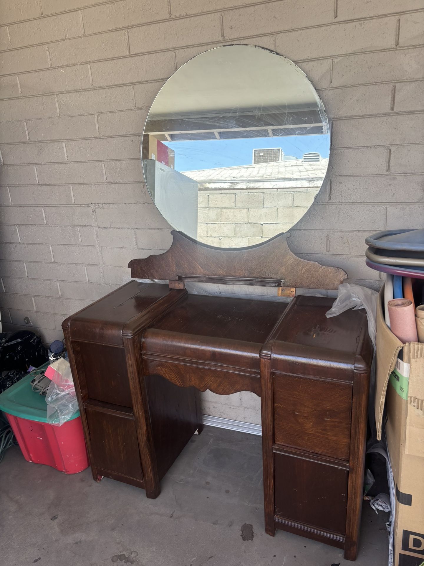 wood Vanity ! for sale ! art deco