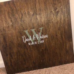 Custom wedding Signage