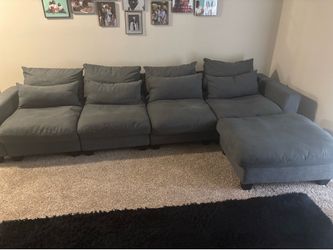 Couch with ottoman