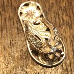 Sterling Vermeil Sandal pendant