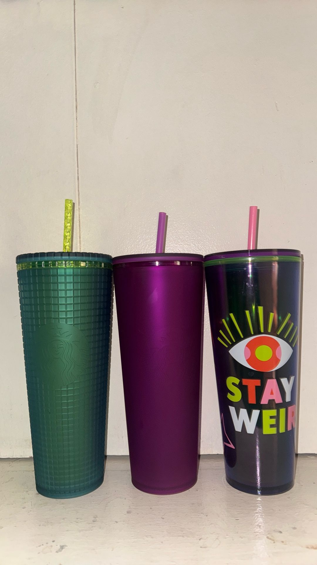 3 Starbucks Tumblers