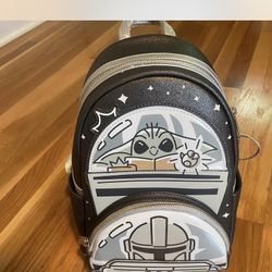 Disney Mandalorian Star WARS LOUNGEFLY backpack 