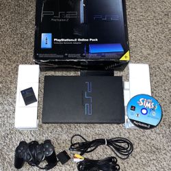 Used Sony PlayStation 2 PS2 Game Console System 