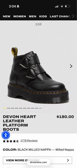 Doc martens Devon heart leather