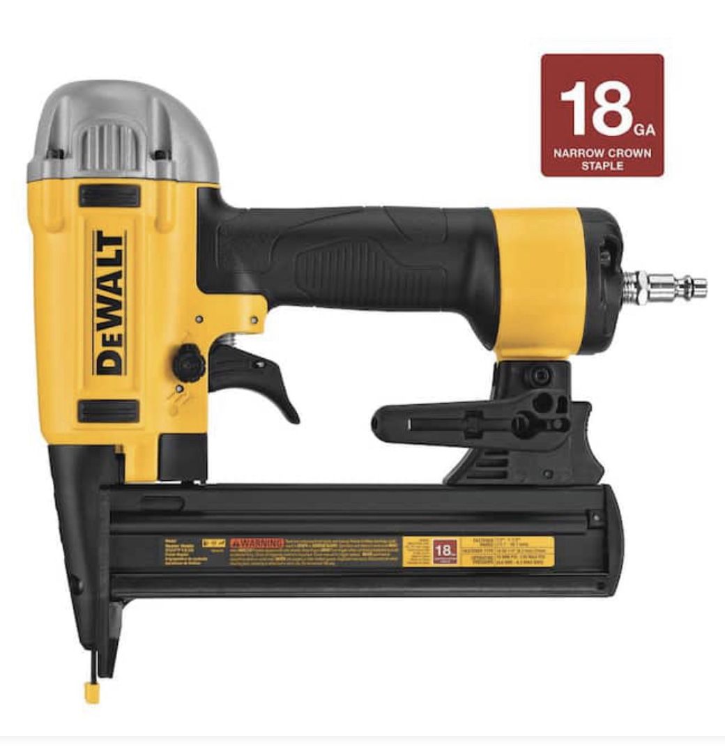 Brand New In A Box DeWALT Pneumatic 18-Gauge 1/4 in. Crown Stapler
