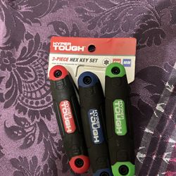 New 3 Piece Hex Key Set 