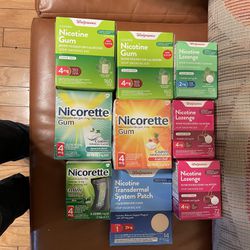 Assorted Nicotine Gums And Transdermal Patches