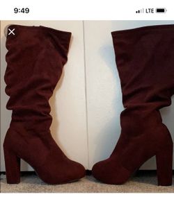 Gorgeous Wine Colored Boots