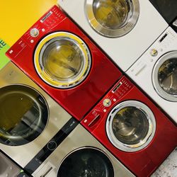 Lavadora Y Secadora Lg Roja A Pagos 11$ Enganche 