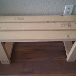 Wooden bench