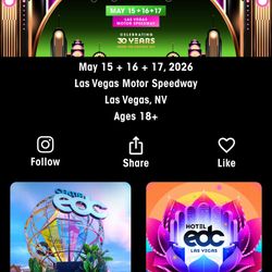 EDC Ticket 3 Day Las Vegas 