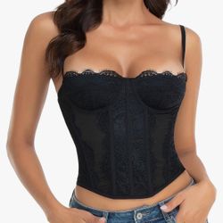 Lace Bustier Corset Top