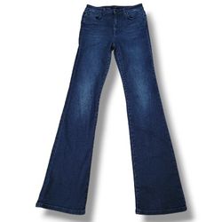 Joe's Jeans Size 28 W27"L35" Tall Joe's Jeans High Rise Curvy Bootcut Jeans Blue Denim Measurements In Description 