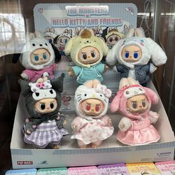 Pop Mart The Monsters x Hello Kitty labubus full set