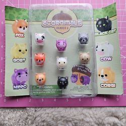 Full Set ACORNIMALS SERIES 2: 2.5ML EACH STORAGE CONTAINERS 