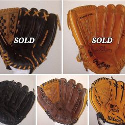 $15 EACH  Adult ,Youth,  Kids, Baseball Gloves Check Description For Details 