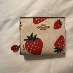 Strawberry Coach Wallet 