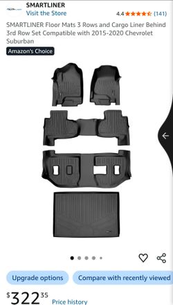 2015–2020 Chevy Suburban 3D All-Weather Floor Mats