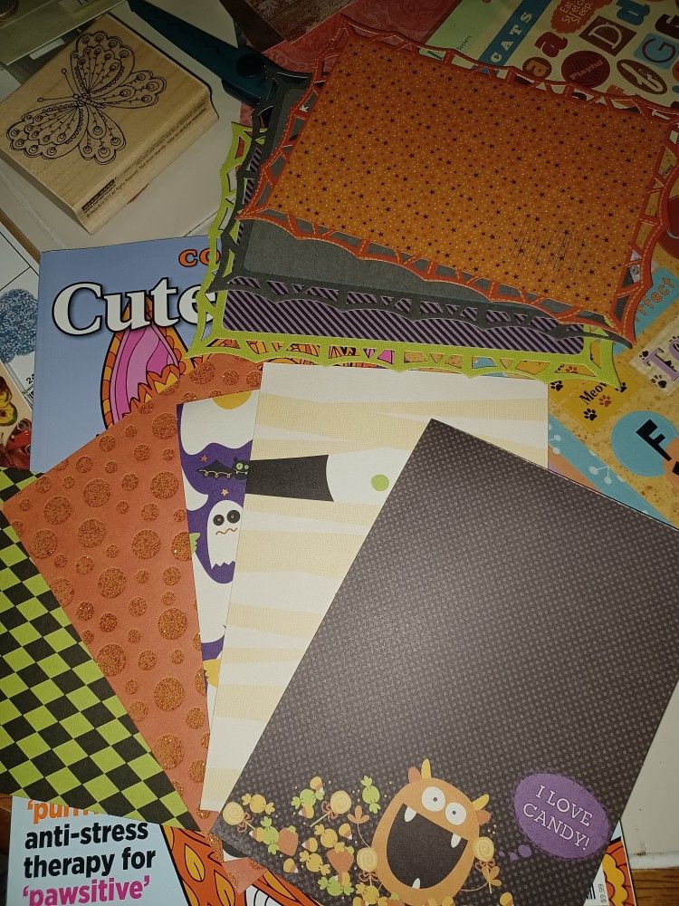 Scrapbooking Stuff In Container