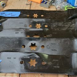 Riding lawn mower blade for MTD mower 