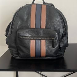 Coach West Backpack With Varsity Stripe