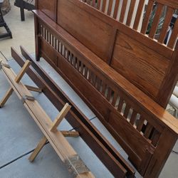 Oak King Or Cal King Bed Frame