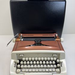 Mid-century 1960s Sears Cutlass Bronze Manual Typewriter