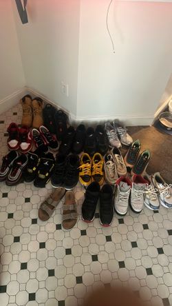Shoes 10’s & 10 1/2. $20 each. Timbs $75