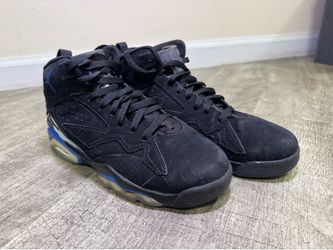 Nike Air Jordan 6 Boys' Lace-Up Sneakers Black/Blue US 7Y EU 40