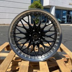 New 20 Inch WORK VSXV Style Wheels 20x8.5 +35 5x114.3 Matte Black Rims Set of 4 CB73.1