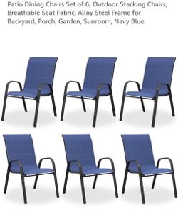 Patio Chairs Set 6