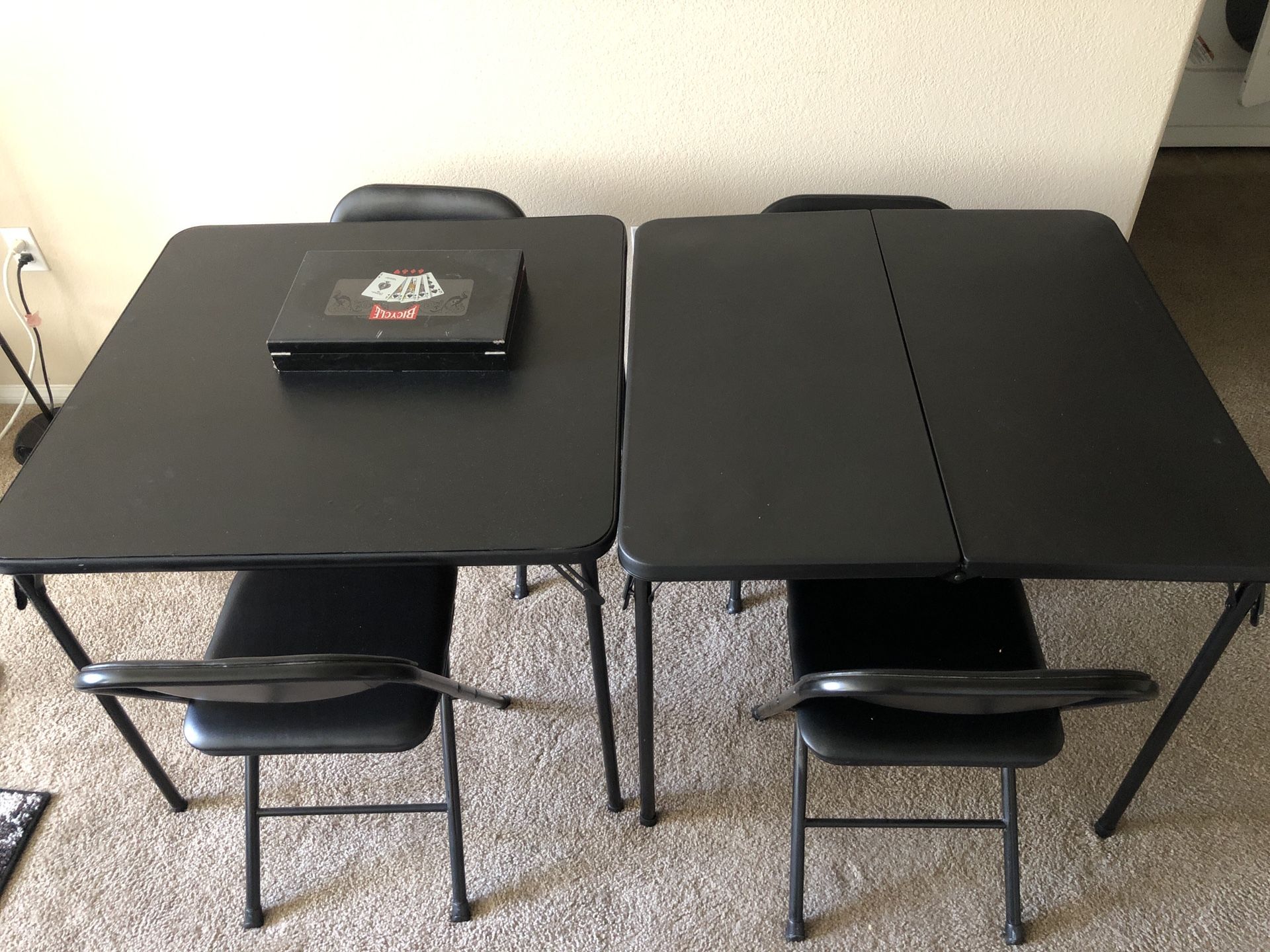 2 Portable Tables + 4 chairs (Great Value!)