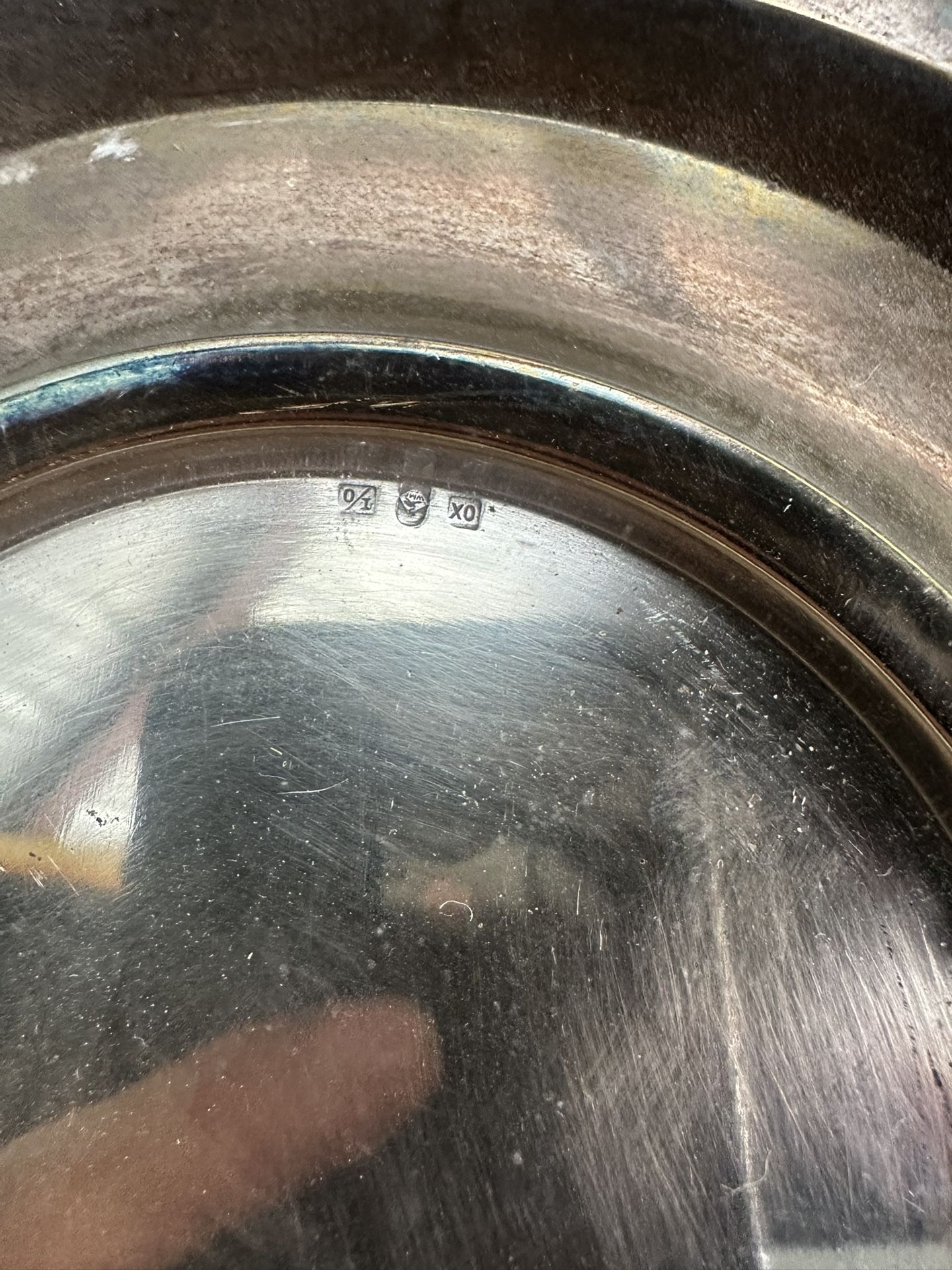 Silver Plated Antique Glass 