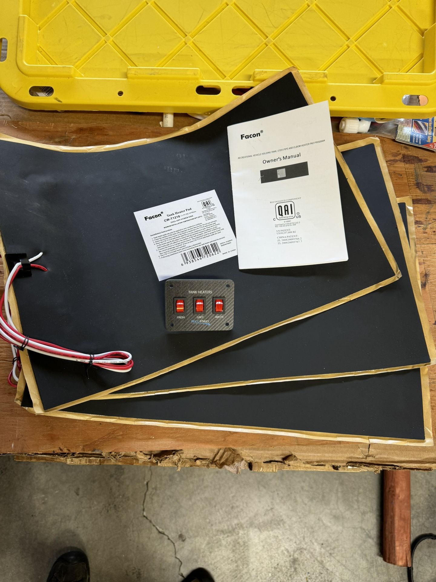 New: 3 Facon 12volt Tank Heating Pads