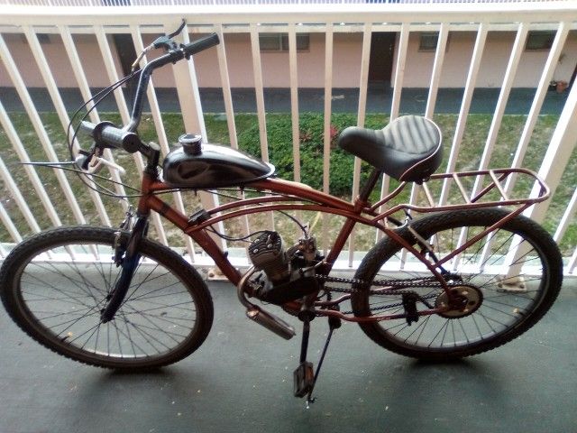 Beach Cruiser Motor Bike!!! 40 Miles Work's π―%