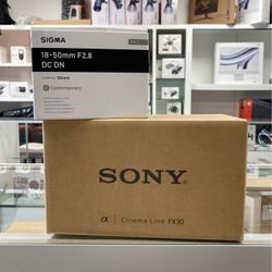 Sony FX30 w/ Sigma 18-50mm F2.8