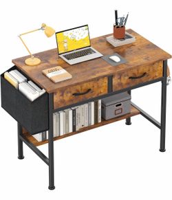 31" Small Computer Desk with 2 Drawers